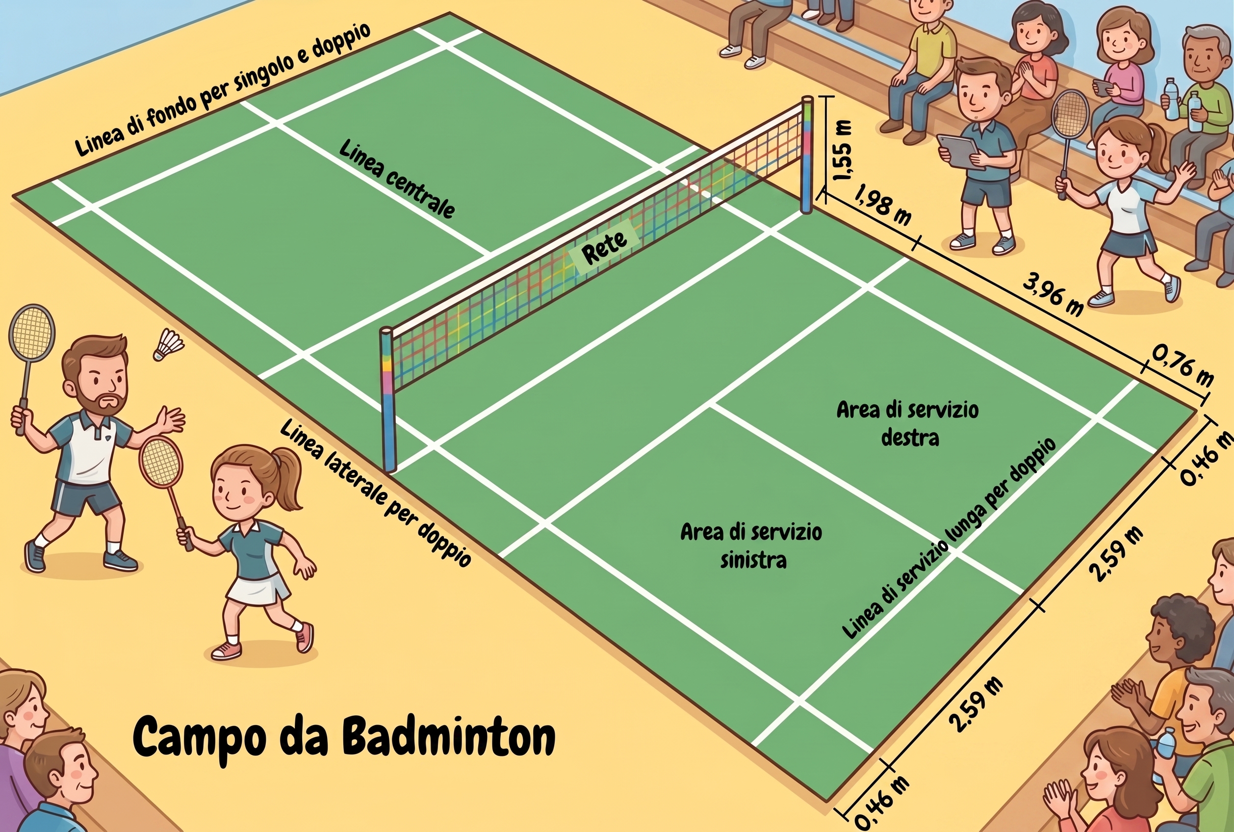 campo da badminton